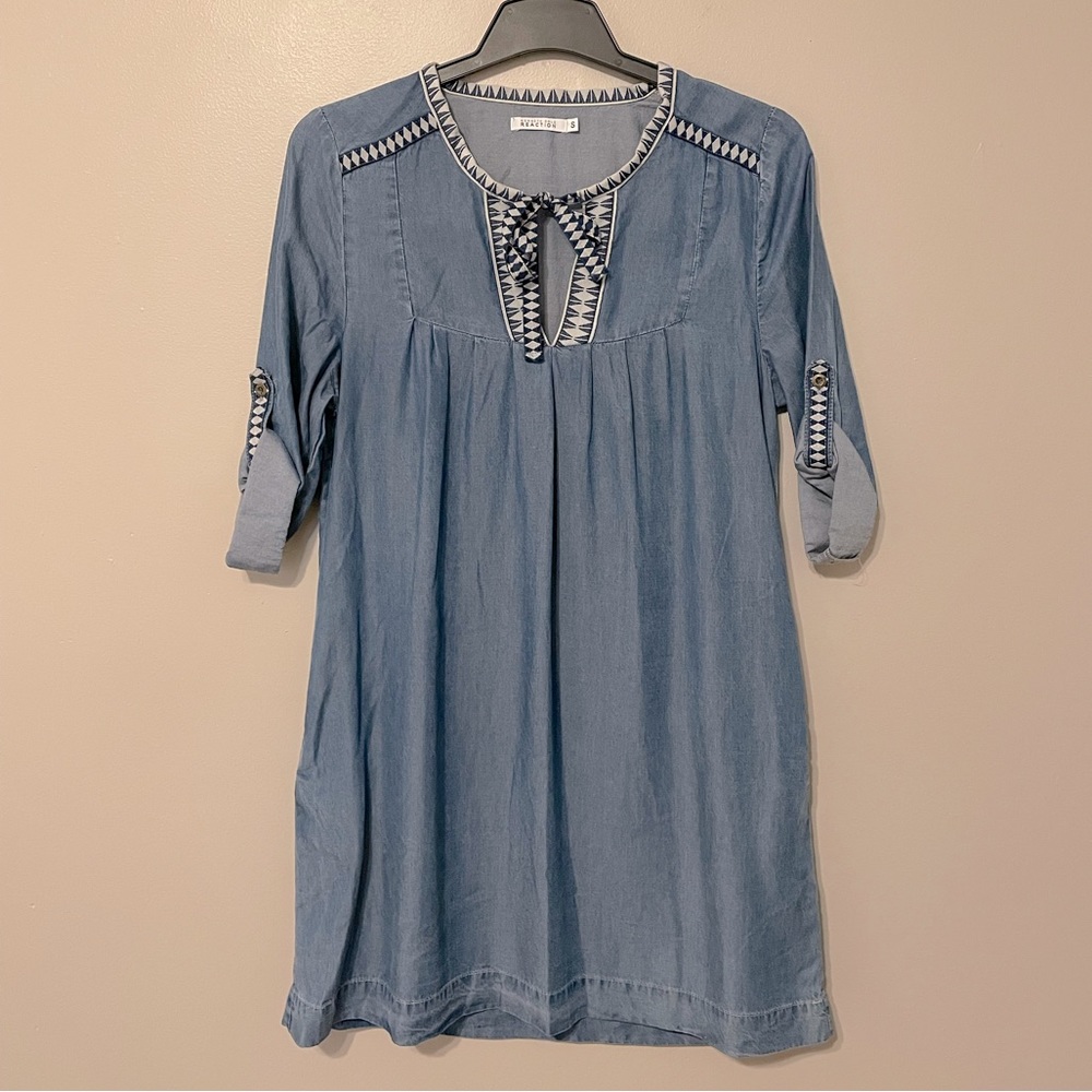 Kenneth Cole Reaction Denim Dress Sz Small